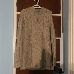 Merino wool quarter zip